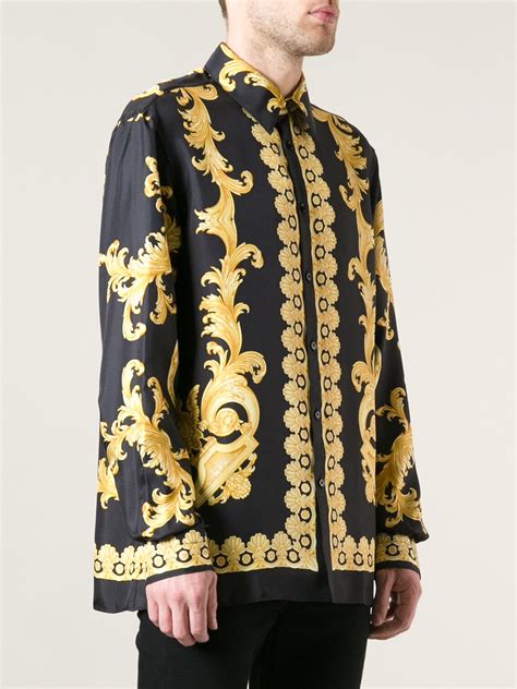 black versace shirt mens|Versace inspired shirts.